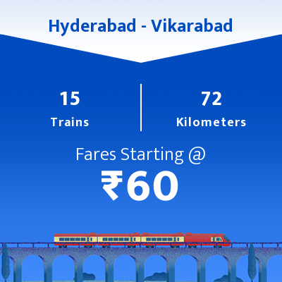 Hyderabad To Vikarabad Trains